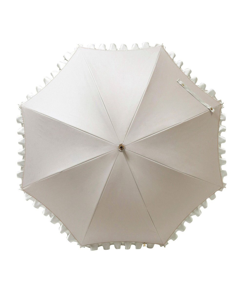 MOONBAT 【一級遮光/晴雨兼用】LANVIN en Bleu (ランバン オン ブルー) 長傘 日傘 シャイニーフリル 遮光 遮熱 UV 