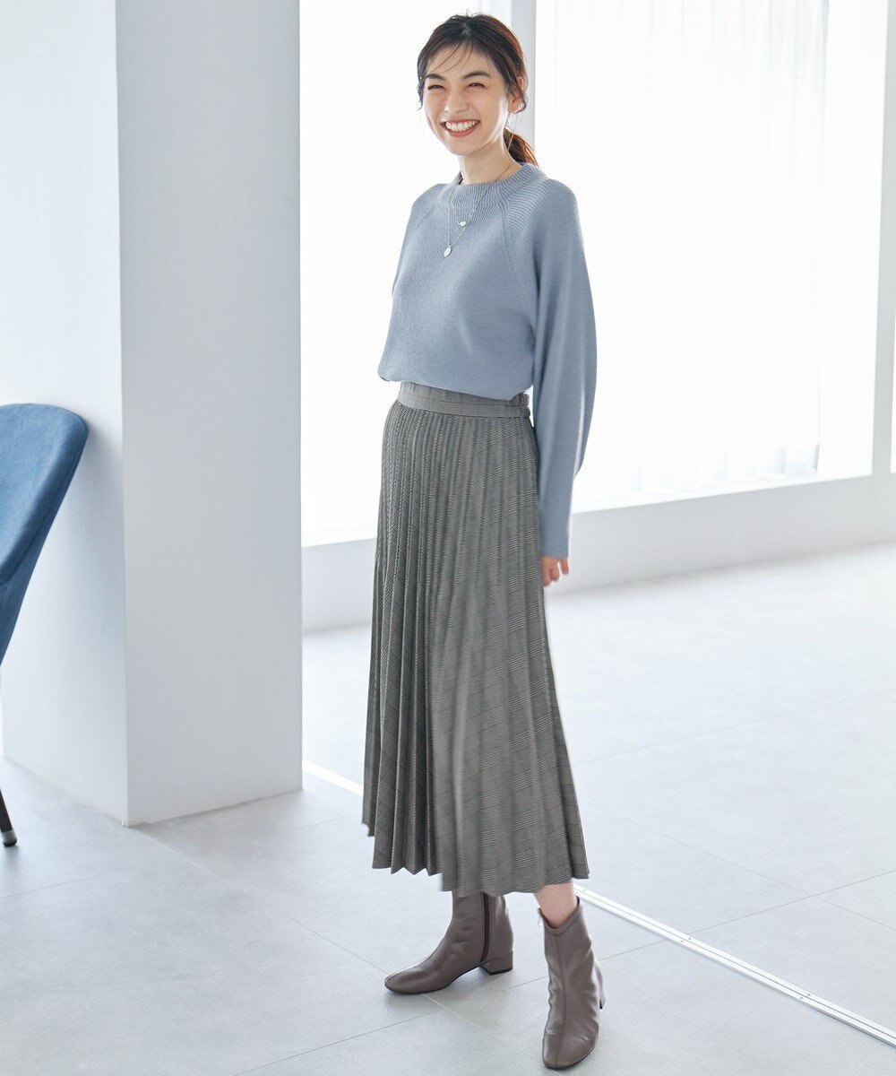 ANY ウールブレンドバルーンスリーブニット 