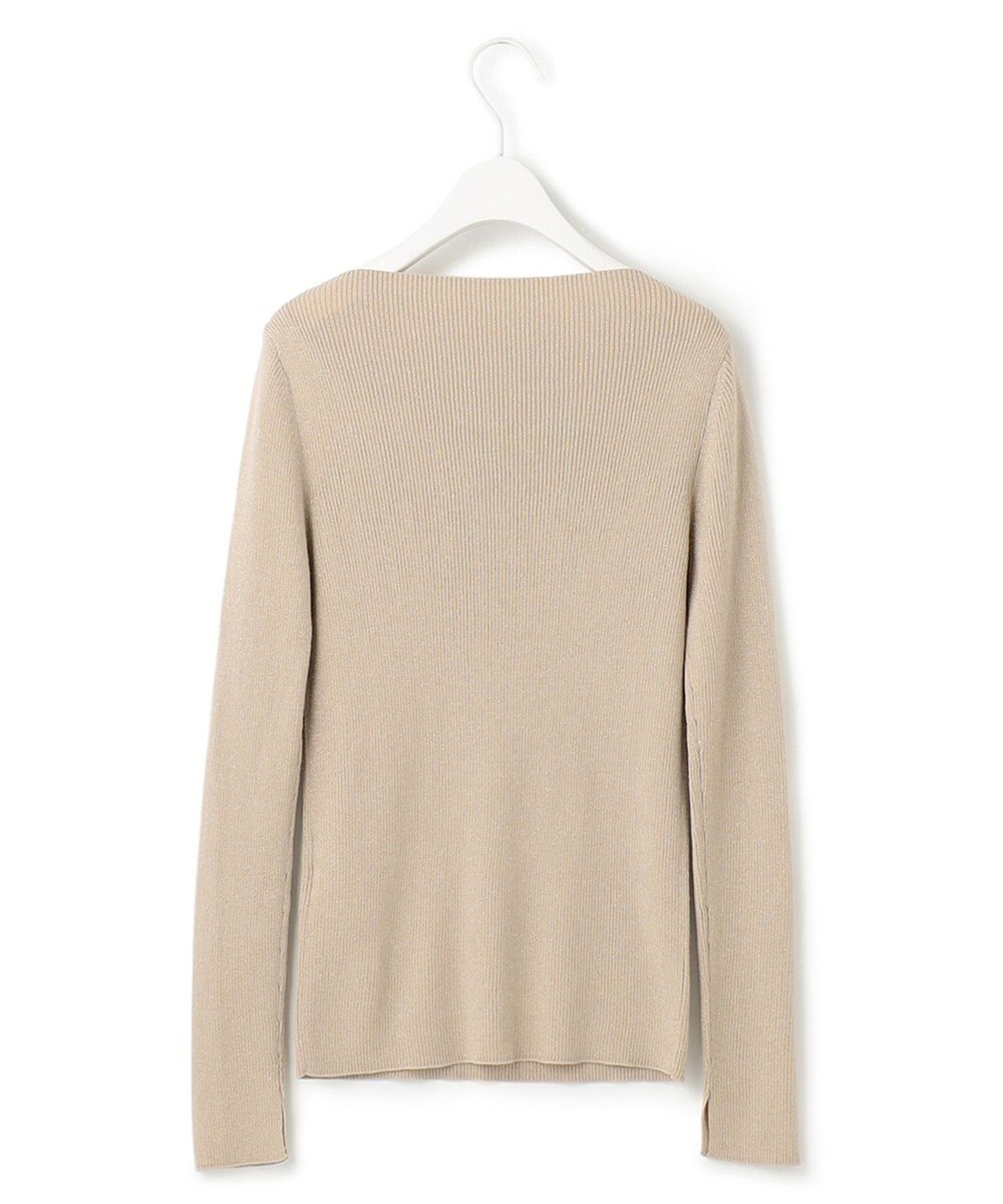 ICB 【洗える】エクストラファインメリノリブ ボートネックニット 