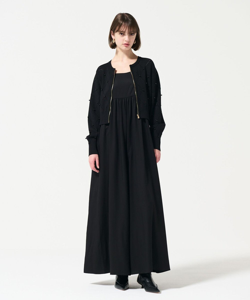 GRACE CONTINENTAL パールニットブルゾン 