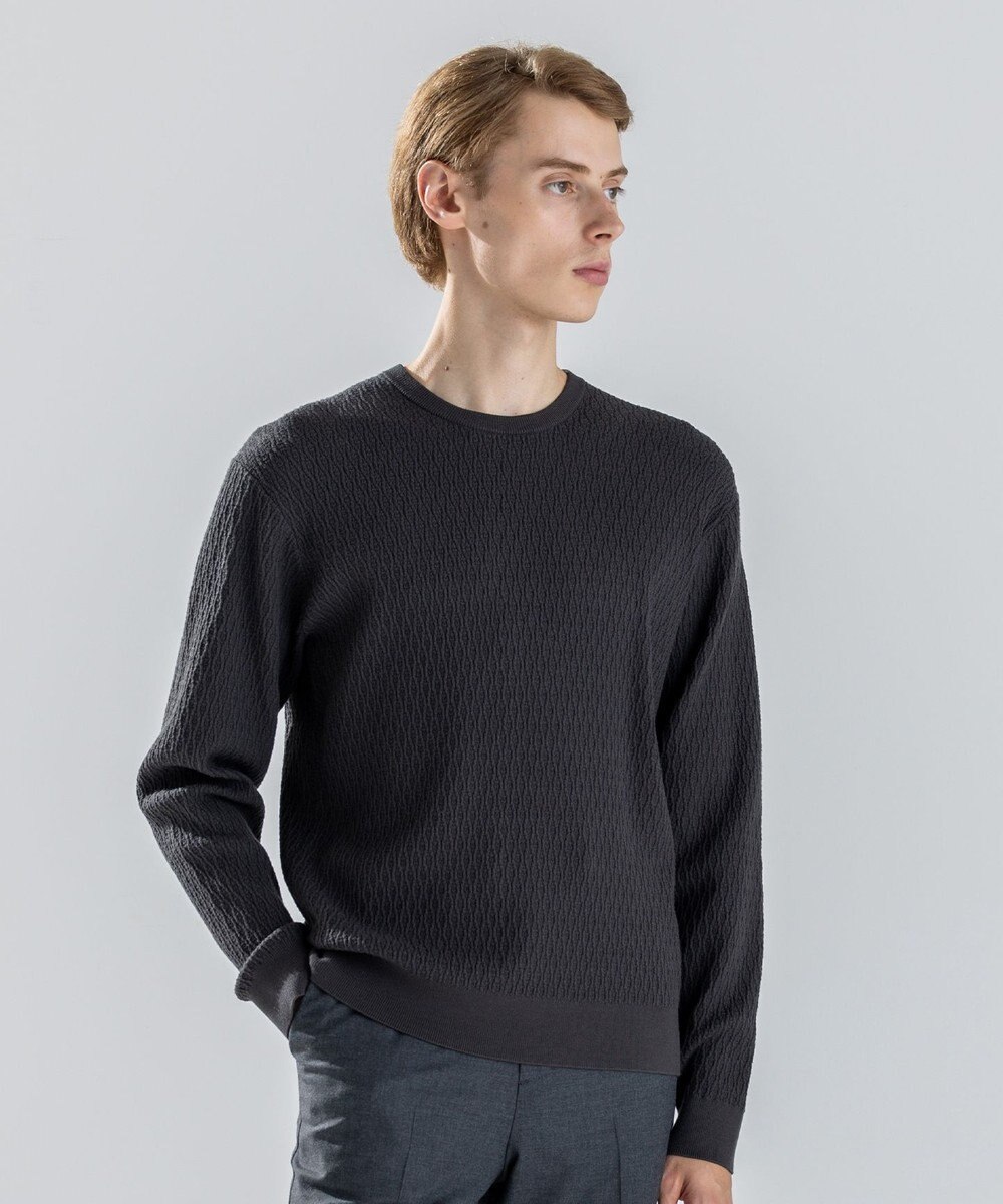 JOSEPH HOMME 【新柄】 ヴィスコースリンクス　クルーネックニット 