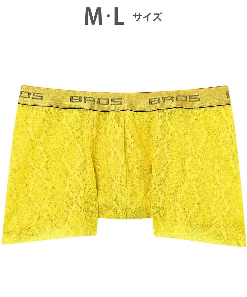 WACOAL MEN ボクサーパンツ【レースボクサー】フロント快適グラマラス 通気性 フリーなカッティング(裾部分) 前閉じ レース 下着 GT3341 /ブロス バイ ワコールメン 