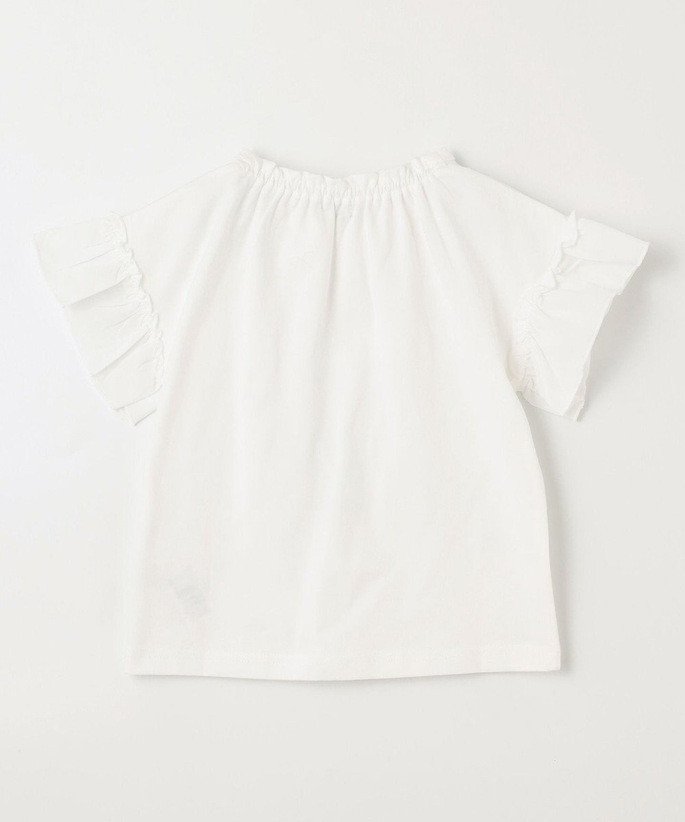 ANY KIDS パール襟 袖フリル Ｔシャツ 