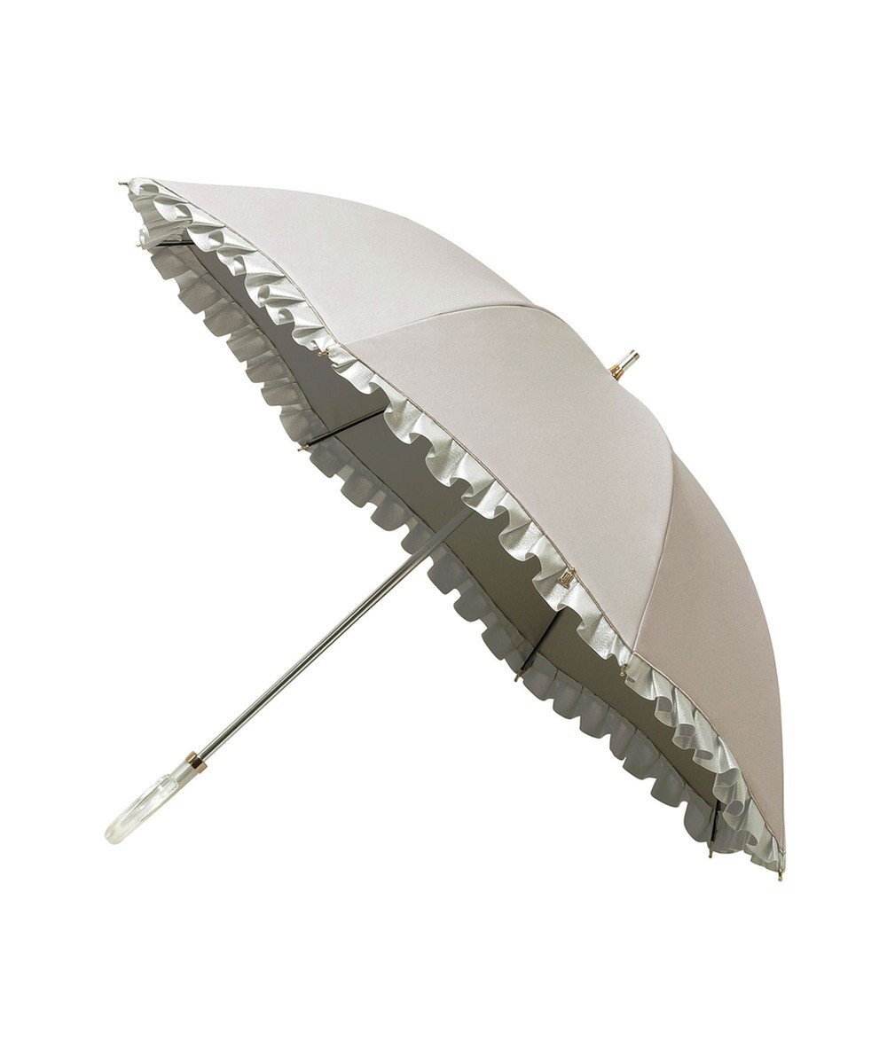 MOONBAT 【一級遮光/晴雨兼用】LANVIN en Bleu (ランバン オン ブルー) 長傘 日傘 シャイニーフリル 遮光 遮熱 UV 