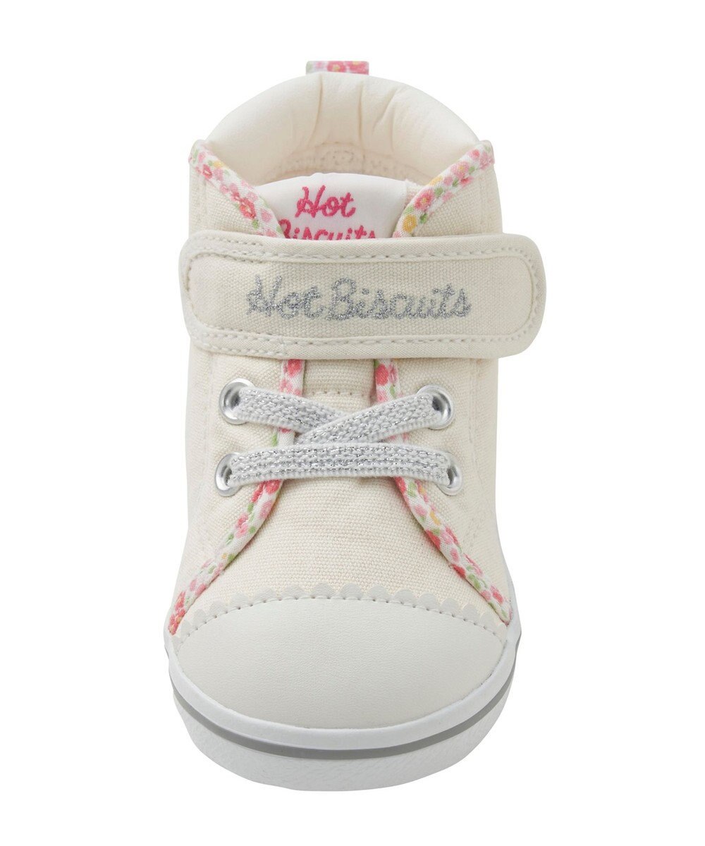 MIKI HOUSE HOT BISCUITS 【14-16cm】 小花柄 パイピング セカンドベビーシューズ 