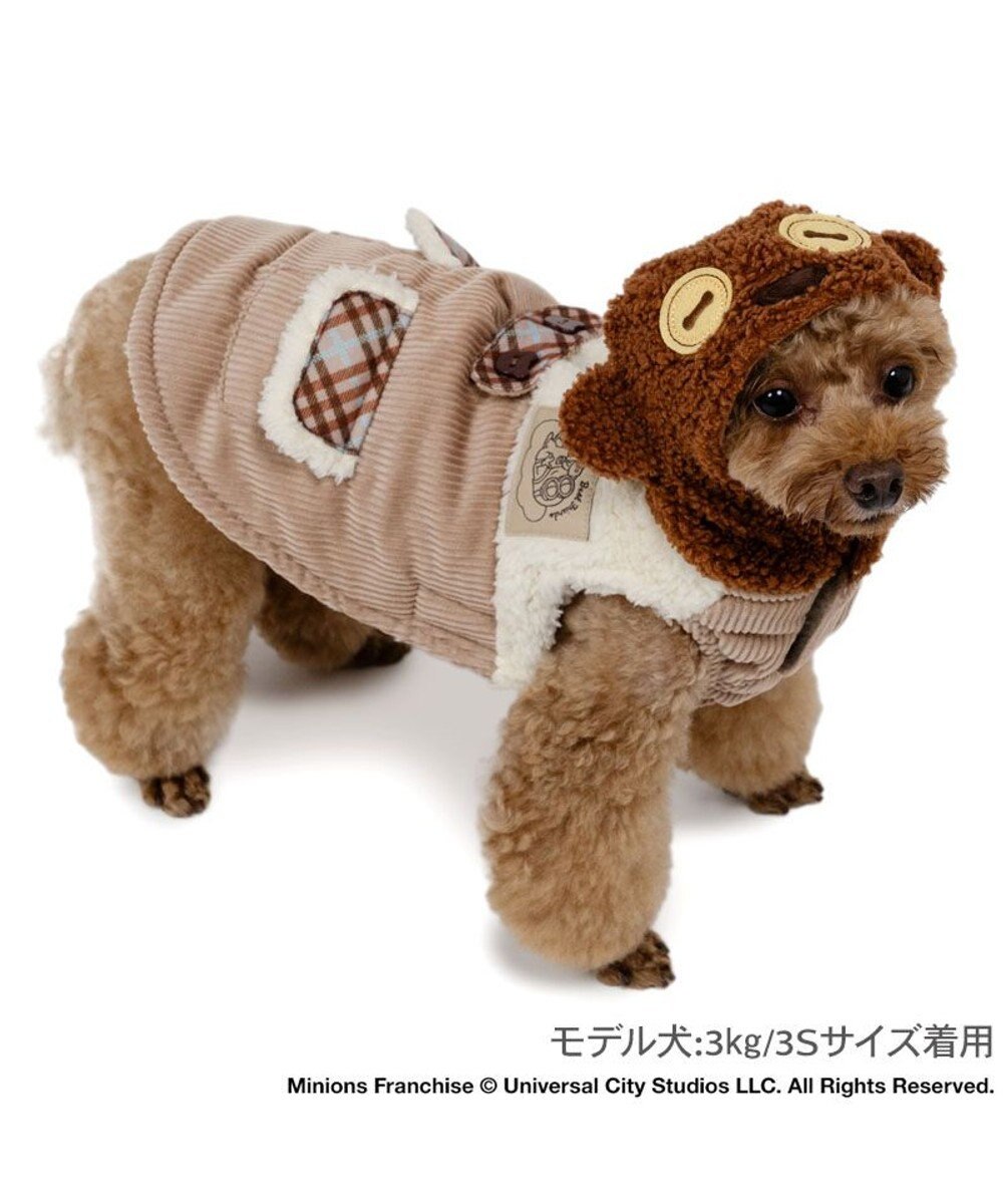 PET PARADISE ミニオン ティム 遠赤外線 綿入れ ベスト 小型犬 