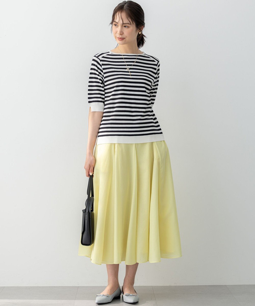 組曲 L 5分袖ニットＴシャツ 