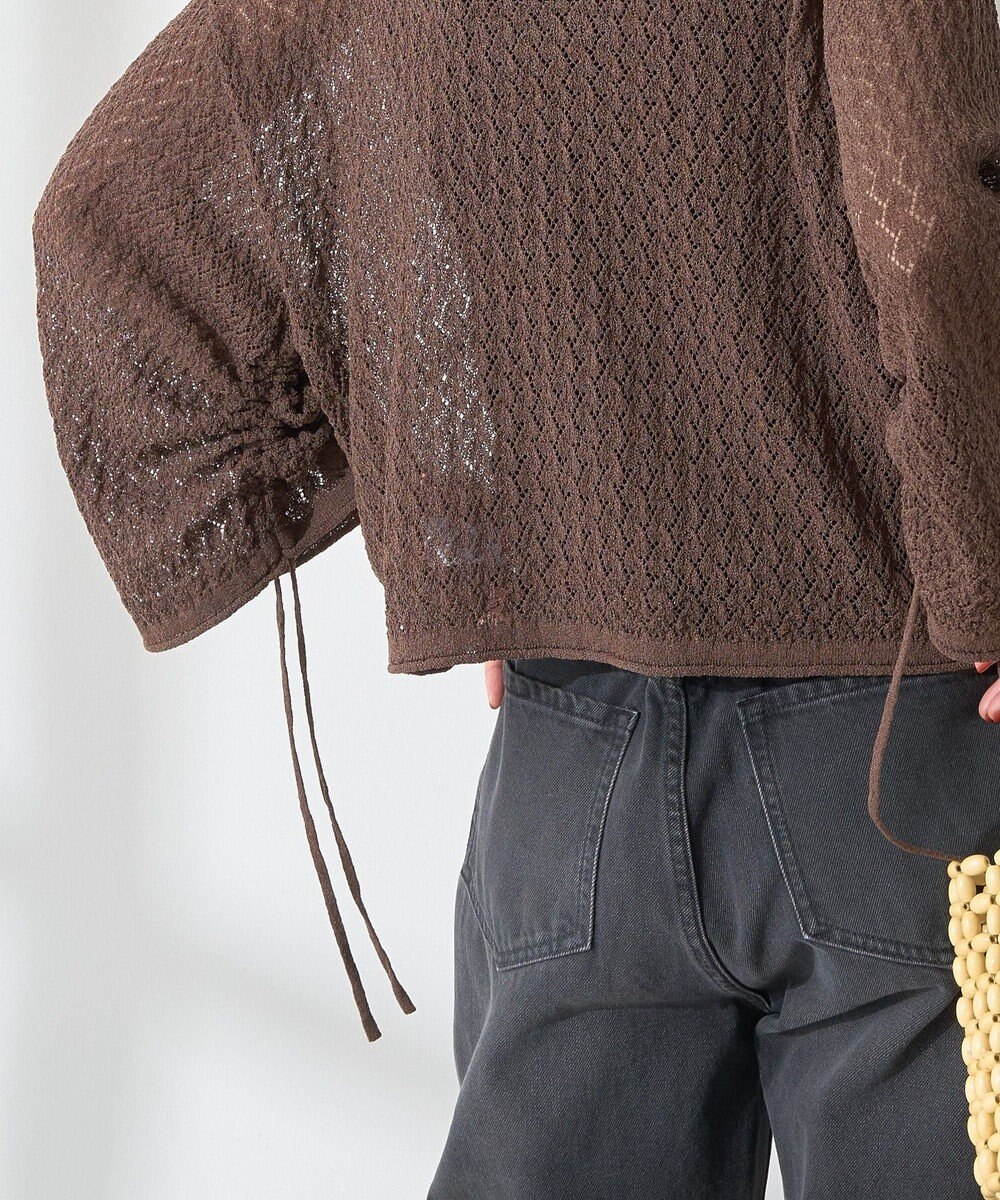 AMERICAN HOLIC 2WAYレース編みニットカーディガン 