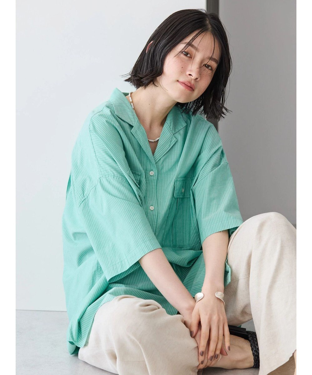 AMERICAN HOLIC 接触冷感＋ＵＶカットＷポケットＢＩＧシャツチュニック 