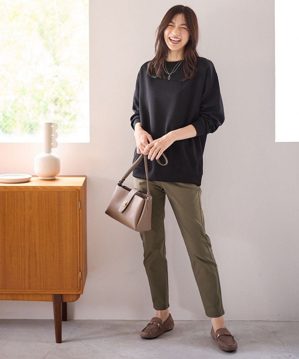 ANY L 【洗濯機可】ダブルフェイスジャージープルオーバー 