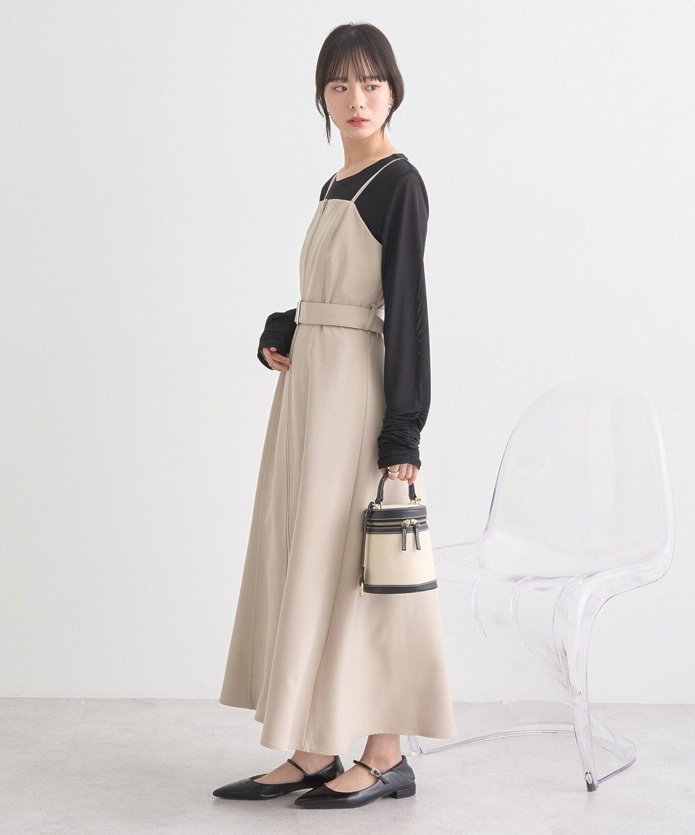 earth music&ecology ダブルジップキャミワンピース 