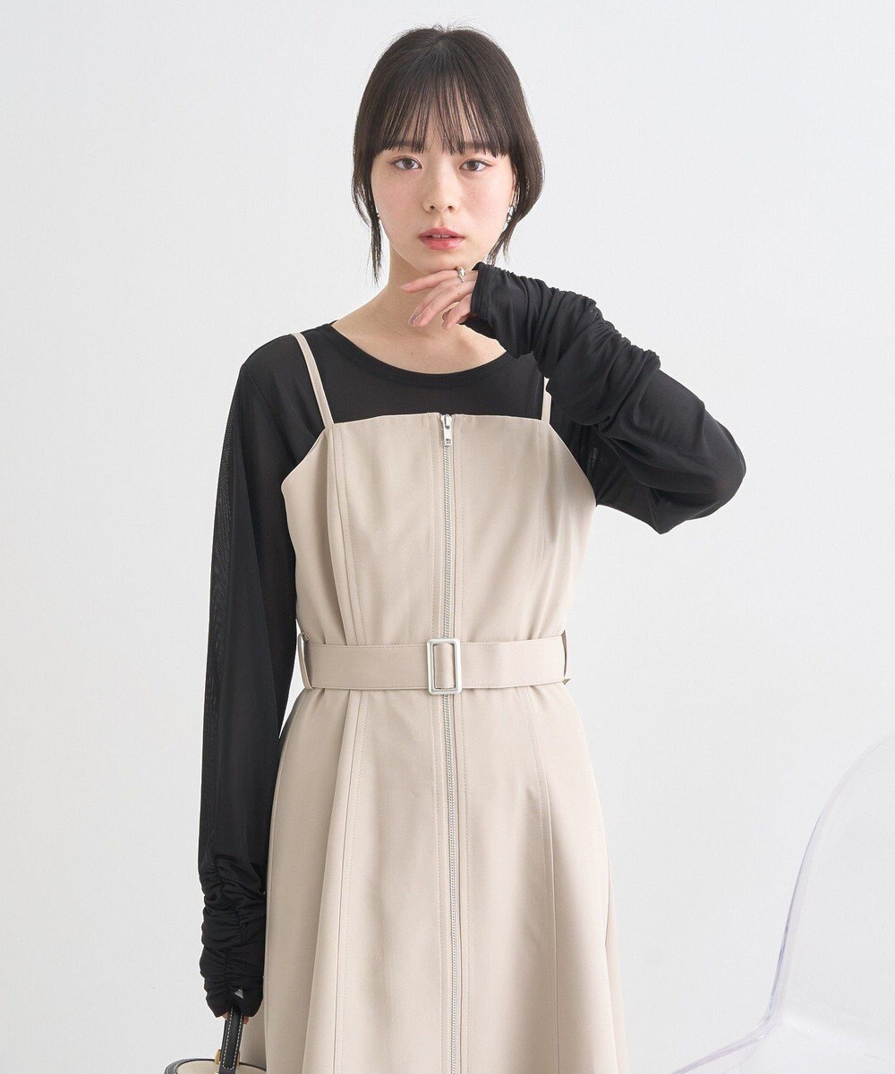 earth music&ecology ダブルジップキャミワンピース 