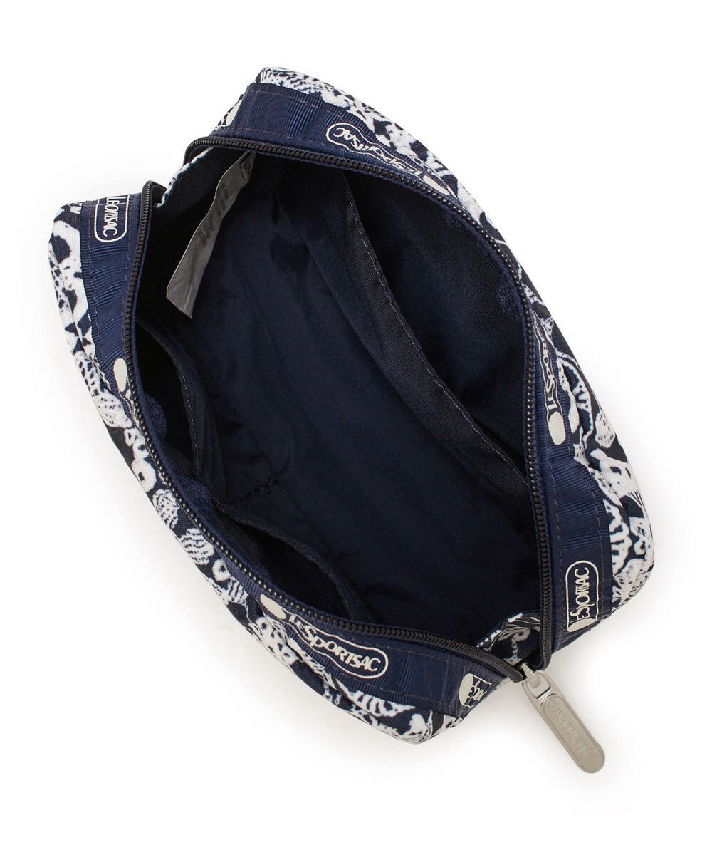 LeSportsac RECTANGULAR COSMETIC/フローラルレースネイビー 