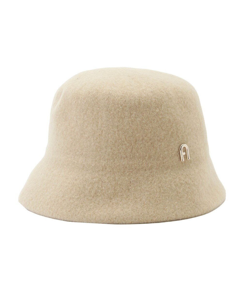 MOONBAT FURLA(フルラ)ロゴ付き バスクハット 帽子 UVカット サイズ調整 