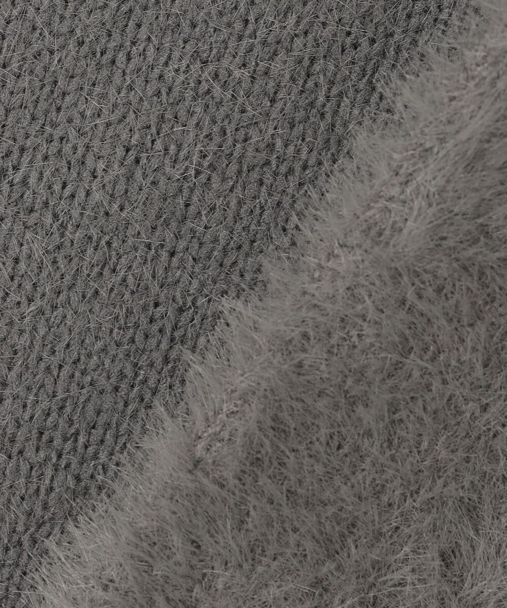 UNFILO L ナイロンシャギー カーディガン ベスト 