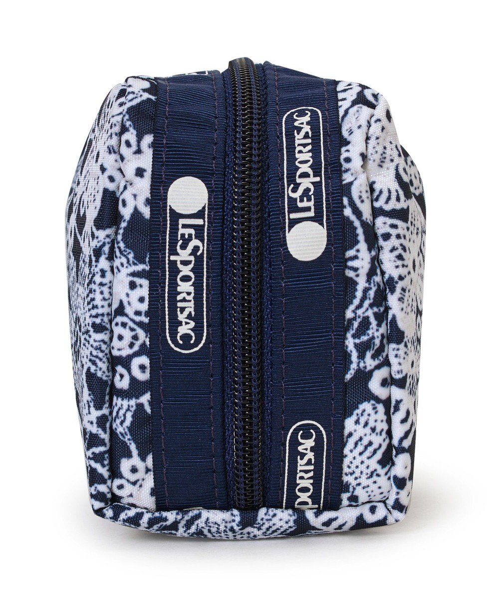 LeSportsac RECTANGULAR COSMETIC/フローラルレースネイビー 