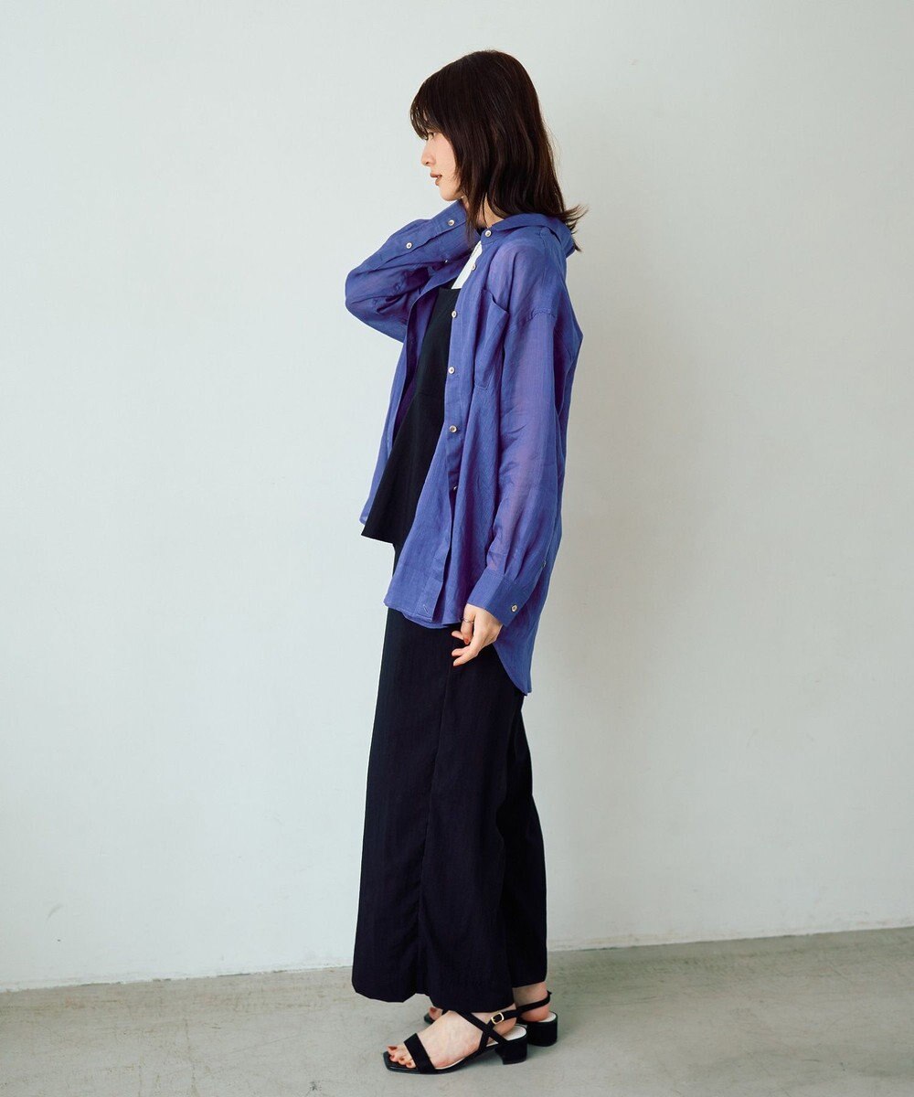 YECCA VECCA 3wayシアーリネンシャツ 
