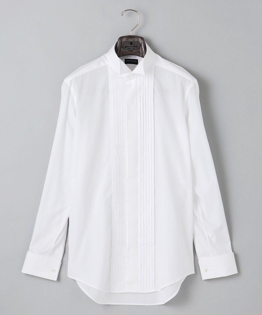 GOTAIRIKU 【WEAR BLACK】ブザム比翼ウィングカラー ドレスシャツ 
