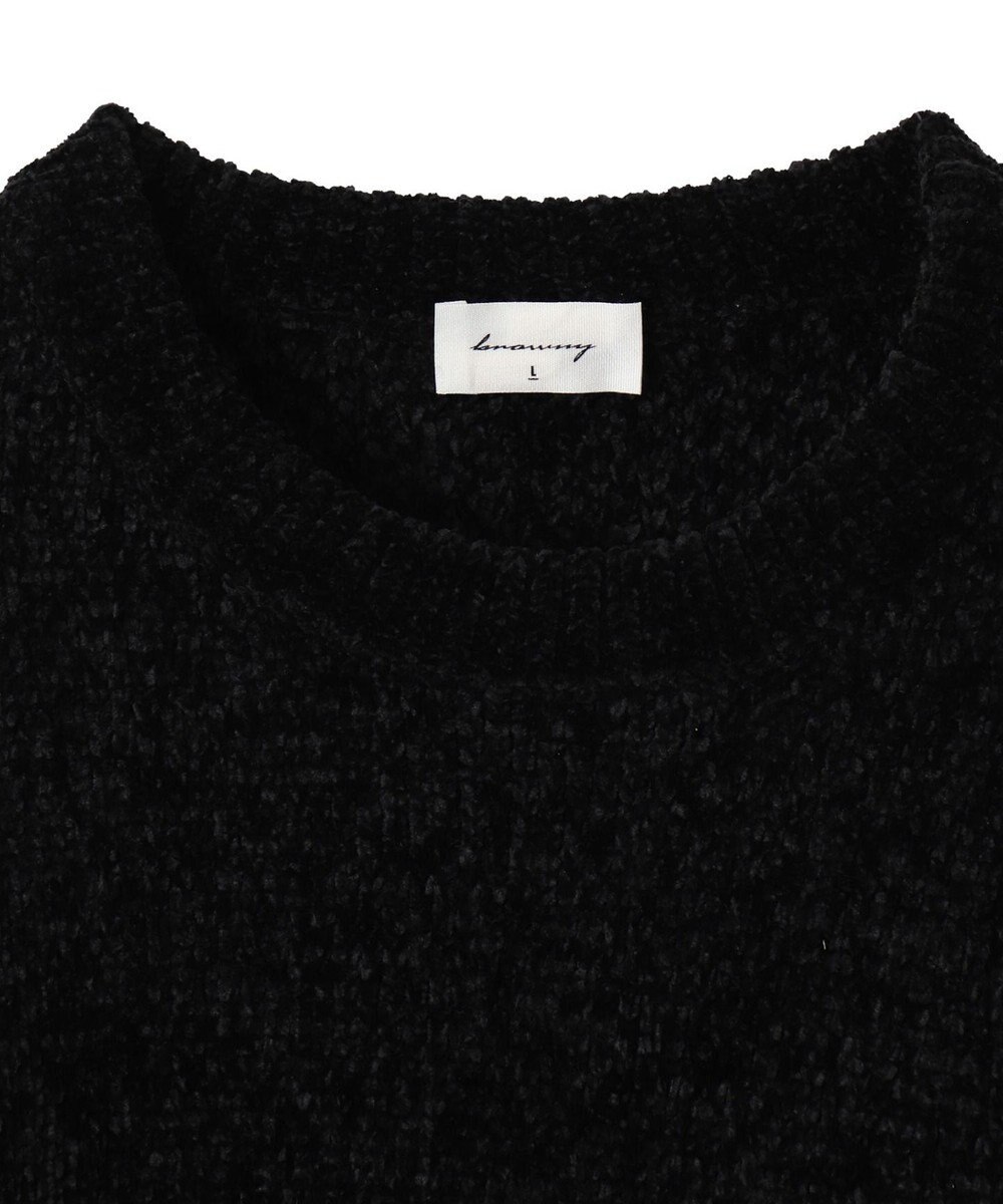 WEGO ベロアモールワンポイントプルオーバー 