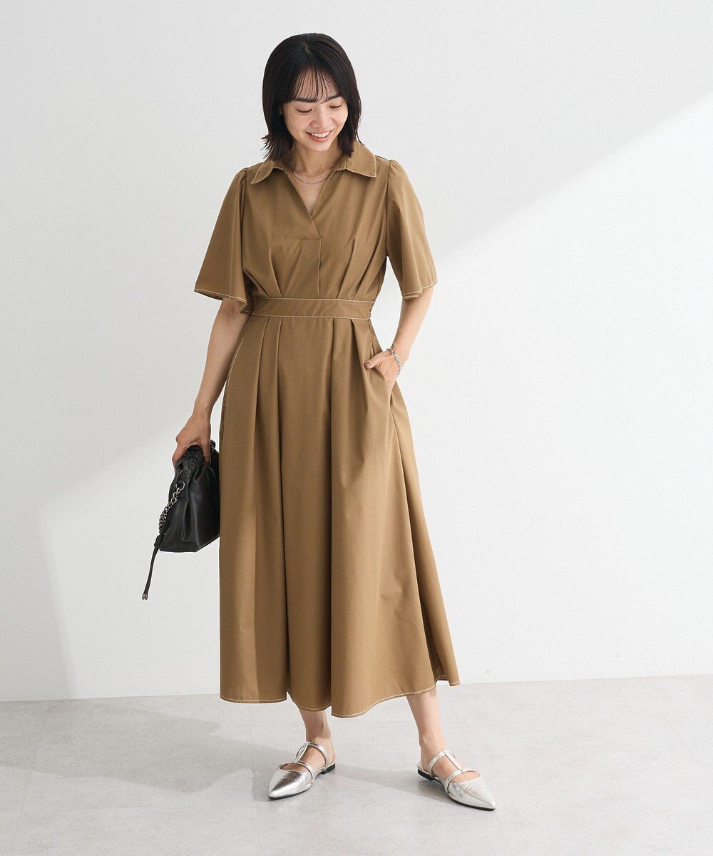 Green Parks ・ＥＬＥＮＣＡＲＥ　ＤＵＥ　スキッパーワンピース 