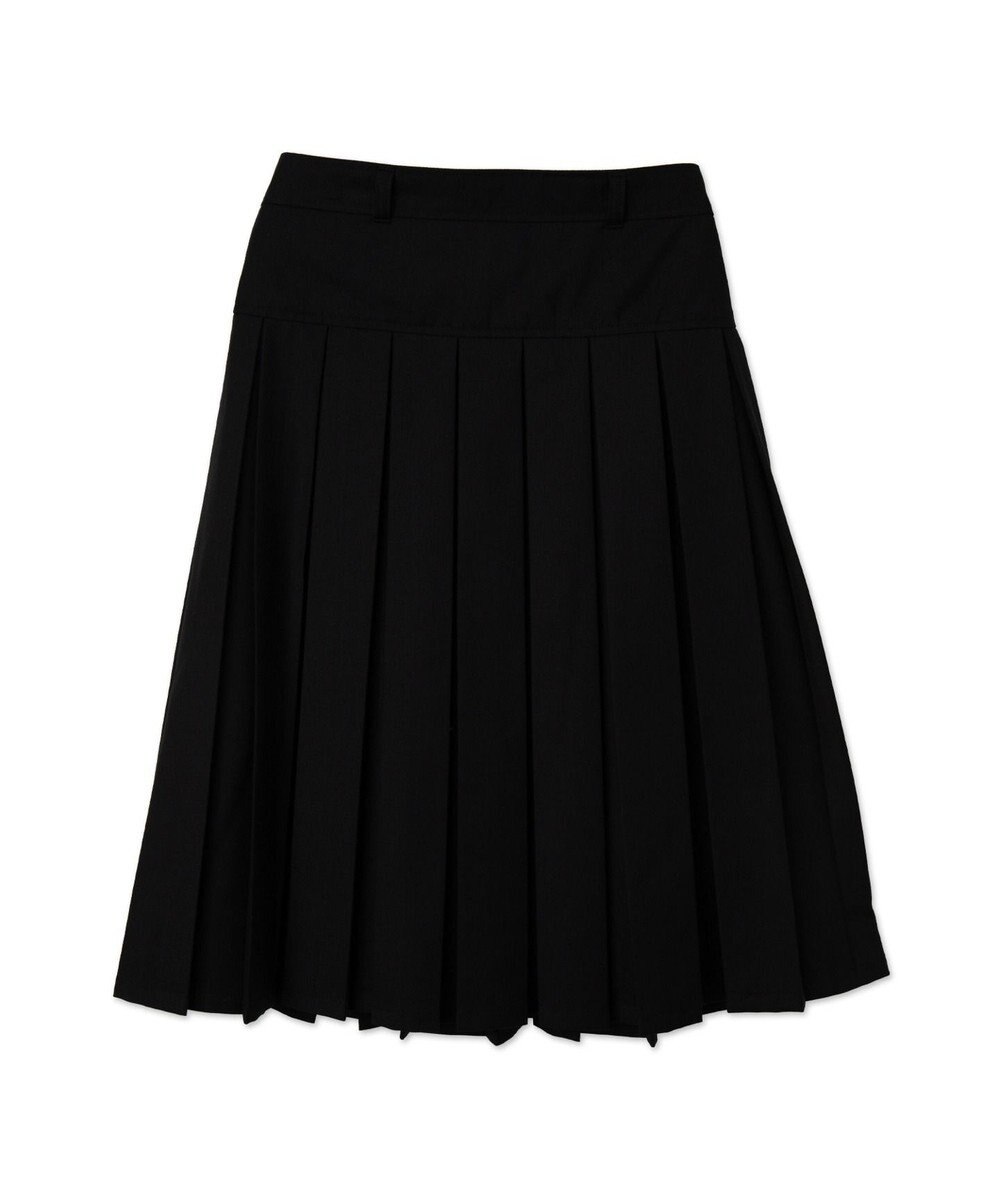 WEGO ベルト付プリーツミドルスカート 