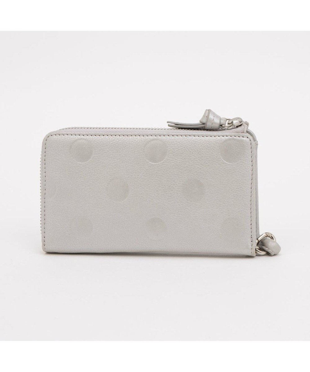 UNBILLION ペルケ perche / ドット型押しL字ロングストラップウォレット 