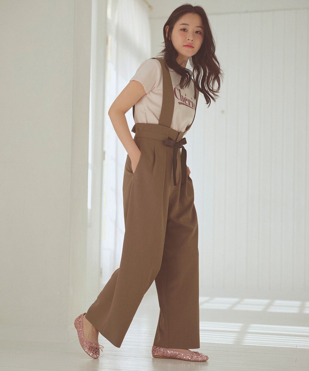 Feroux 【2WAY】サス付きリボン パンツ 