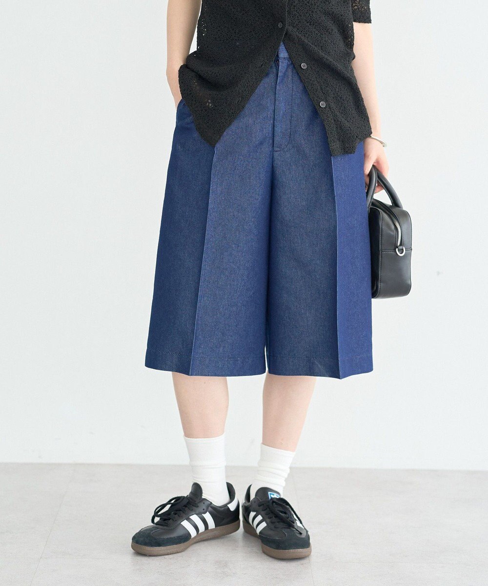 earth music&ecology タックハーフパンツ 