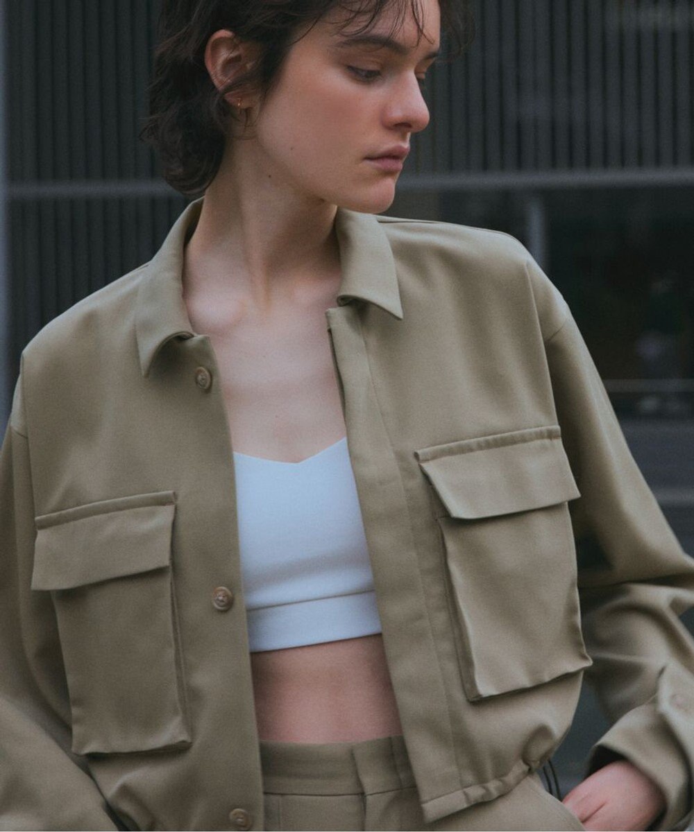 NAVE 【Nave・セットアップ可/洗える/撥水】スパンツイル ショートジャケット 