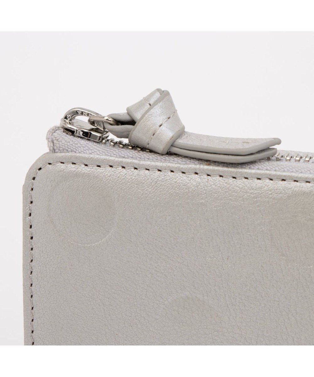 UNBILLION ペルケ perche / ドット型押しL字ロングストラップウォレット 