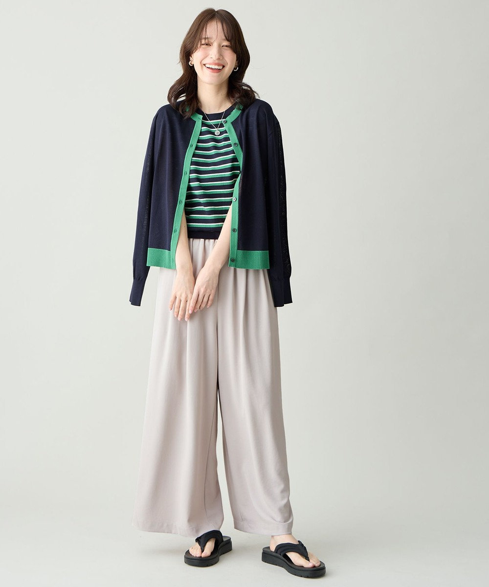 ANY ツインニットセット（ノースリーブニット＋カーディガン） 