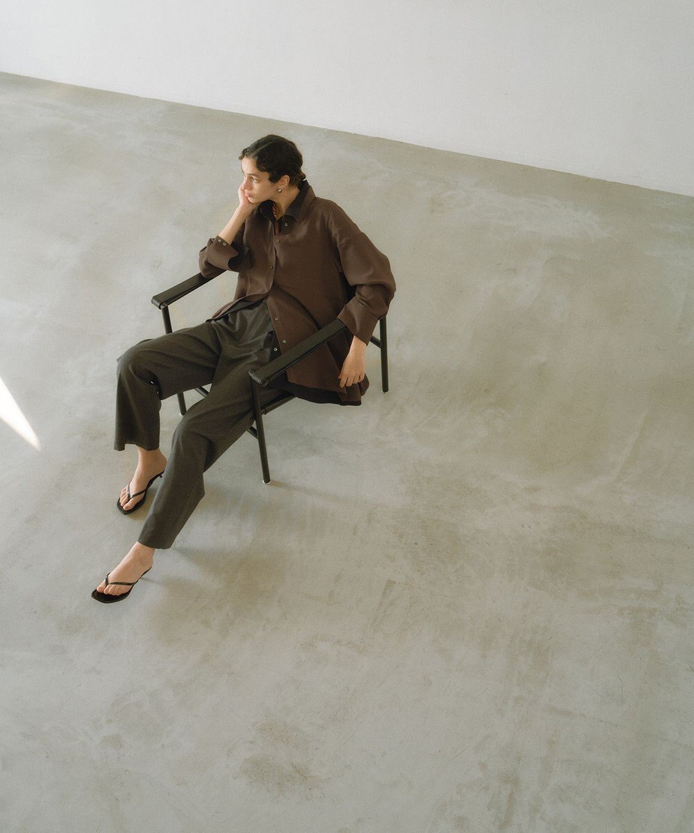 #Newans 【洗濯機可能】Aラインパネルチュニックシャツ 