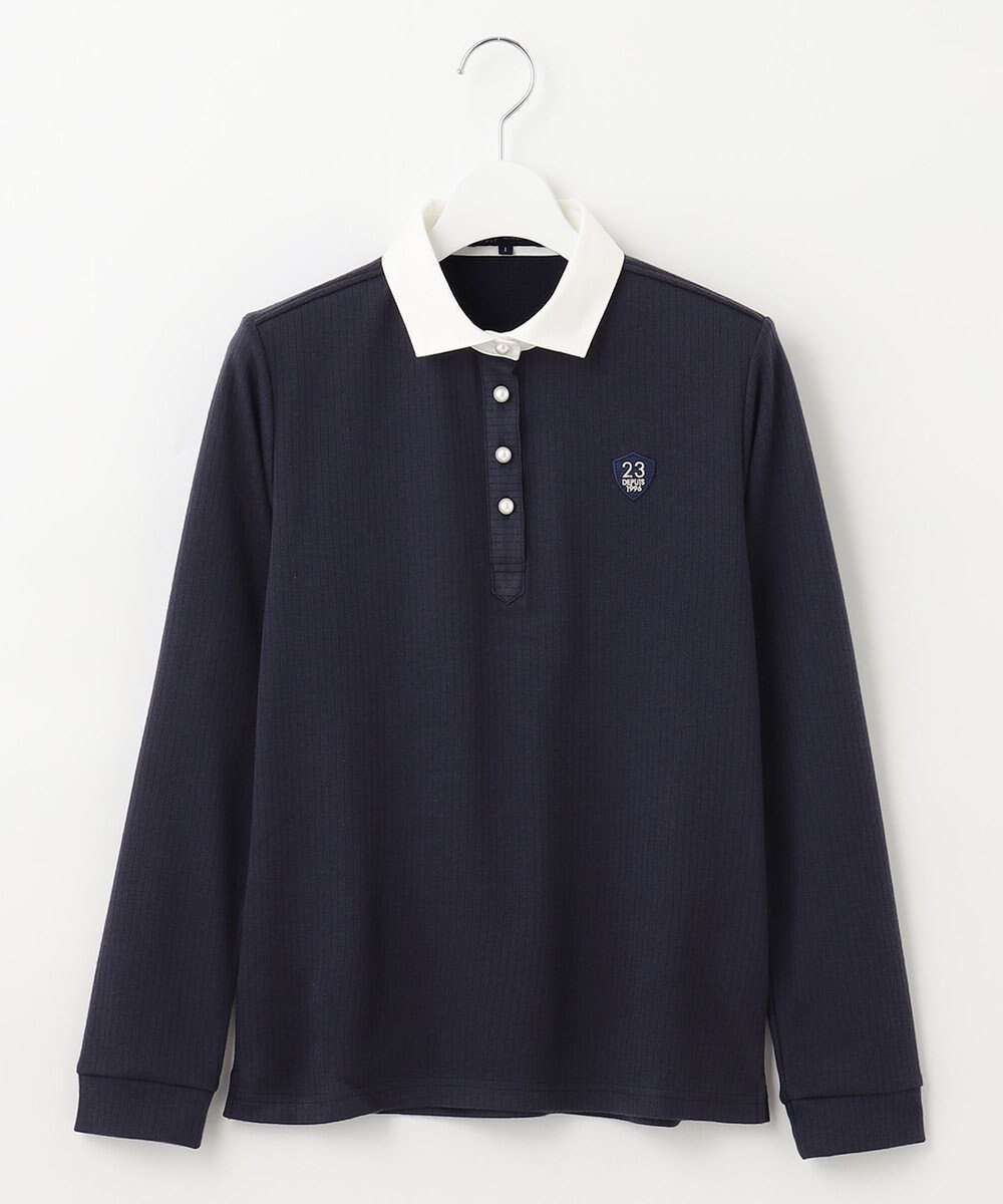 23区GOLF 【WOMEN】【WEB&一部店舗限定】針抜きクレリック 長袖シャツ 