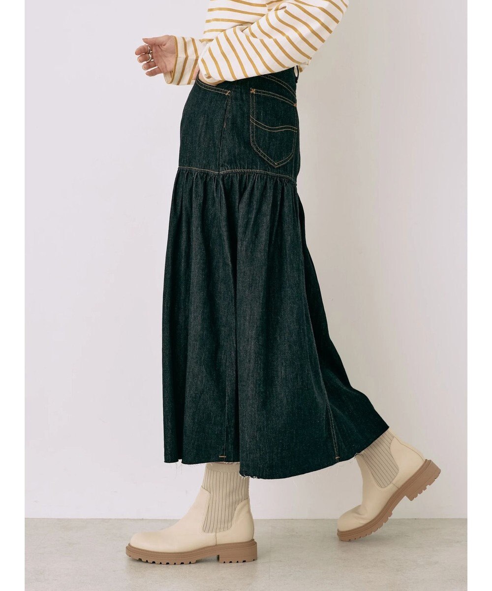 earth music&ecology Ｌｅｅ×ｅ．ｍ．ａ．ｅ．デニムフリルスカート 