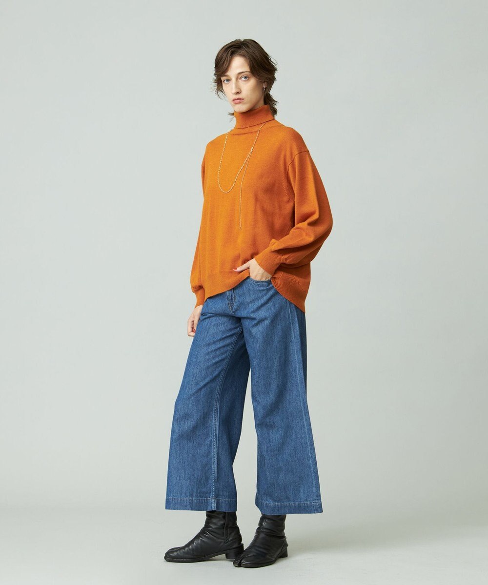 J.PRESS YORK STREET 【WOMEN】ANTI PILLING WOOL ロールネックニット 