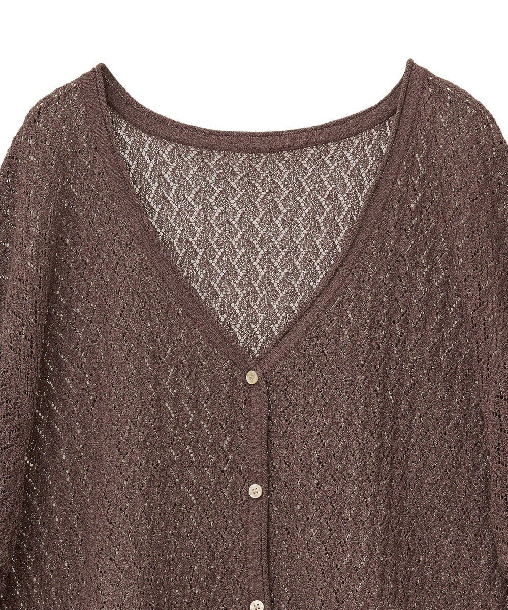 AMERICAN HOLIC 2WAYレース編みニットカーディガン 