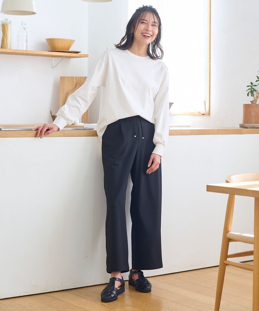 ANY L 【洗濯機可・UVケア】ビューティベーシックロングＴシャツ 