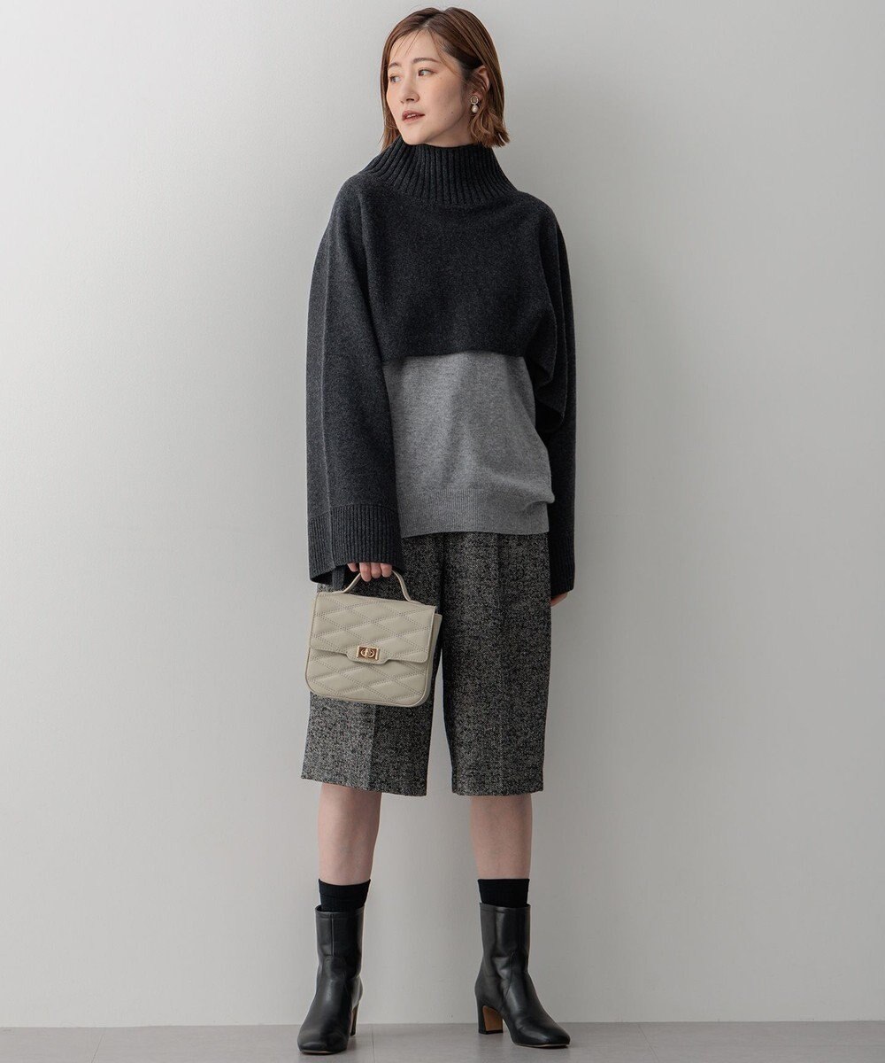 23区 キルティング トップハンドル ショルダーバッグ 