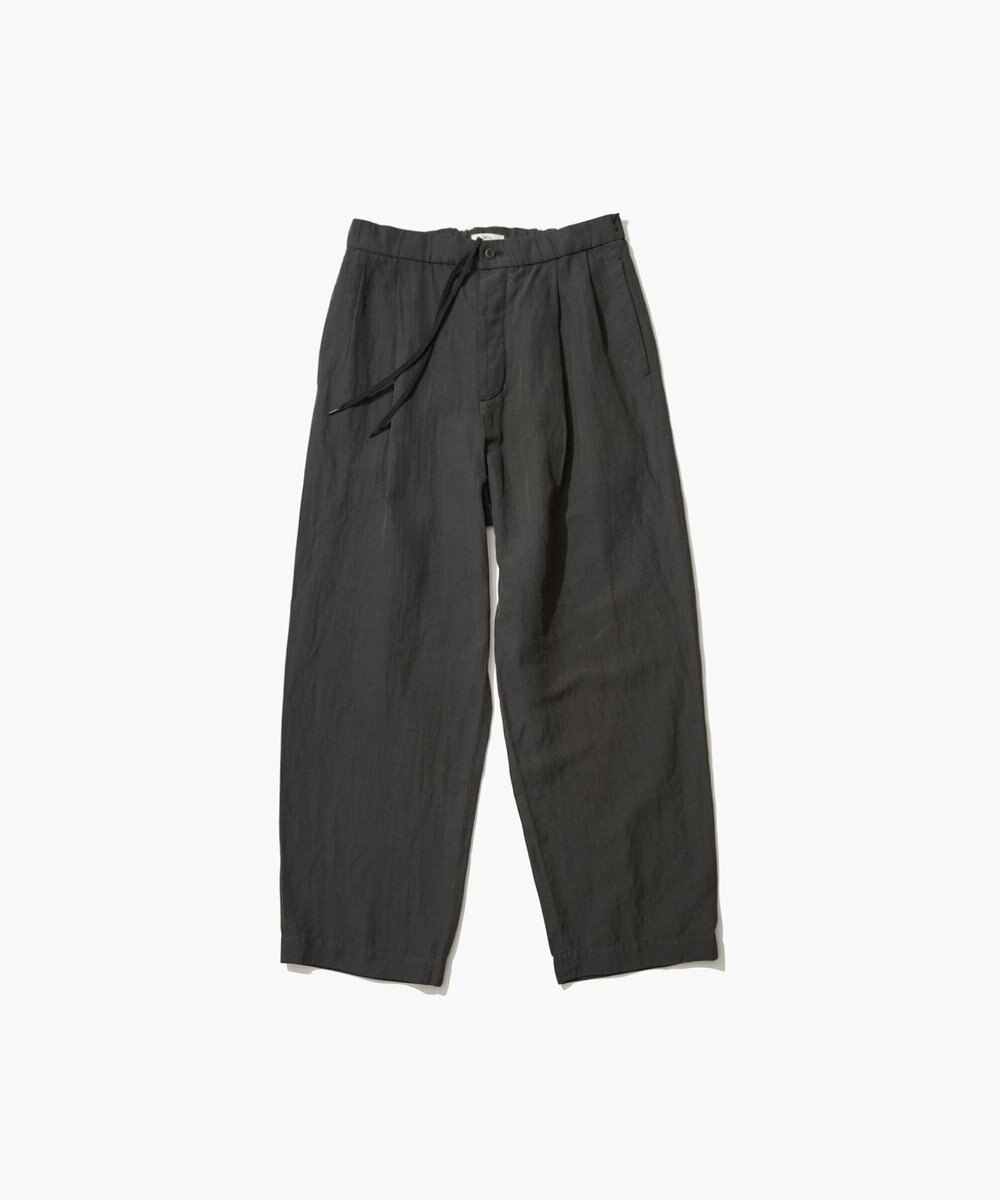 ATON COTTON LINEN VOILE | ツータックイージーパンツ - UNISEX 