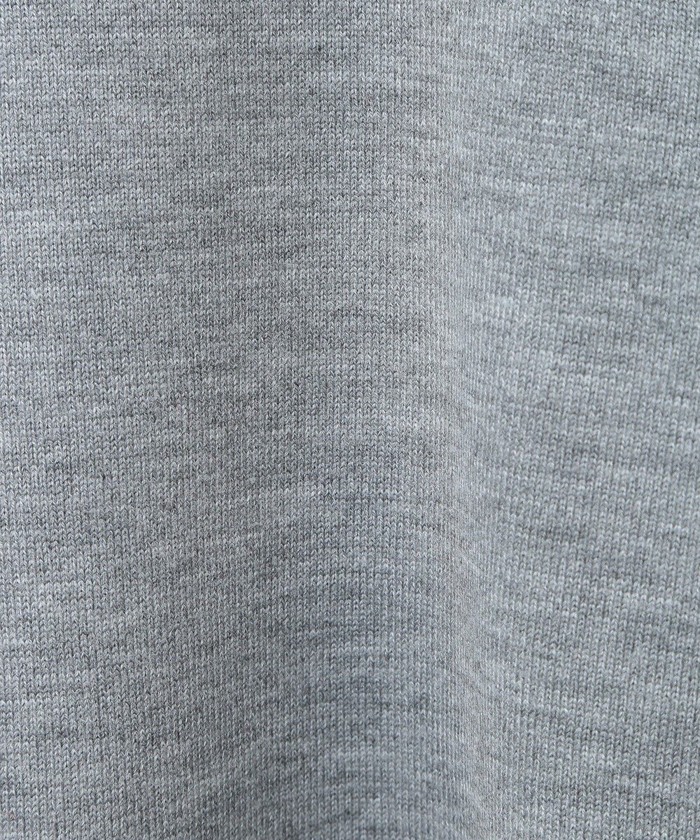 Green Parks 杢グレー袖チュールニットワンピース 