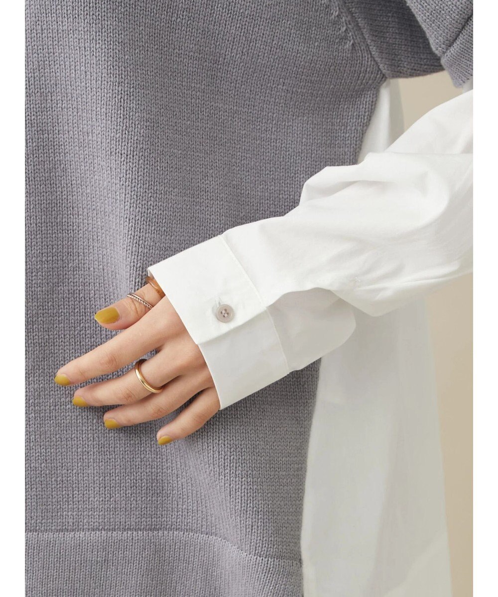 CRAFT STANDARD BOUTIQUE シャツドッキングニットプルオーバー 