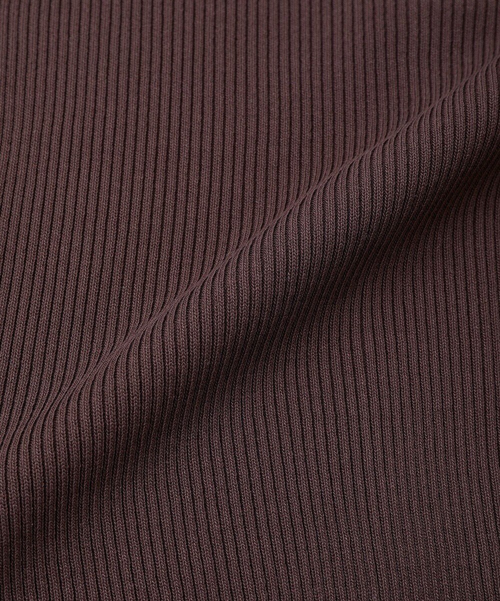 earth music&ecology レイヤード風ギャザーショルダーリブニット 