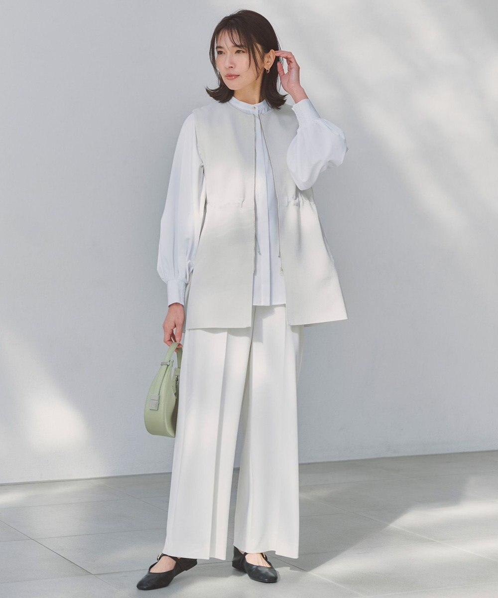 UNFILO BEAUTY FORM KNIT ZIPジレ 