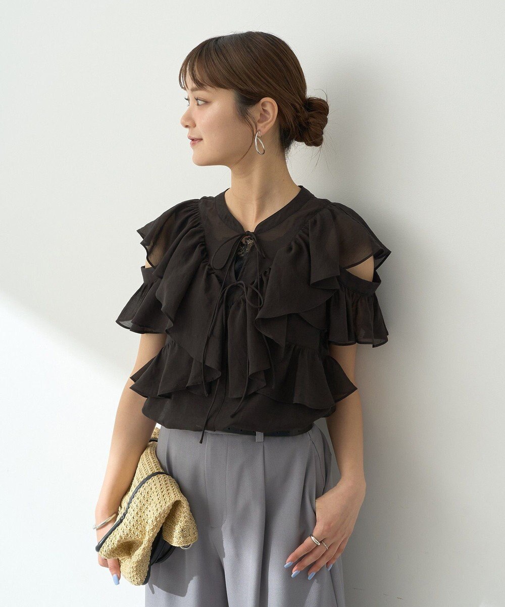 earth music&ecology ２ＷＡＹフリルブラウス 