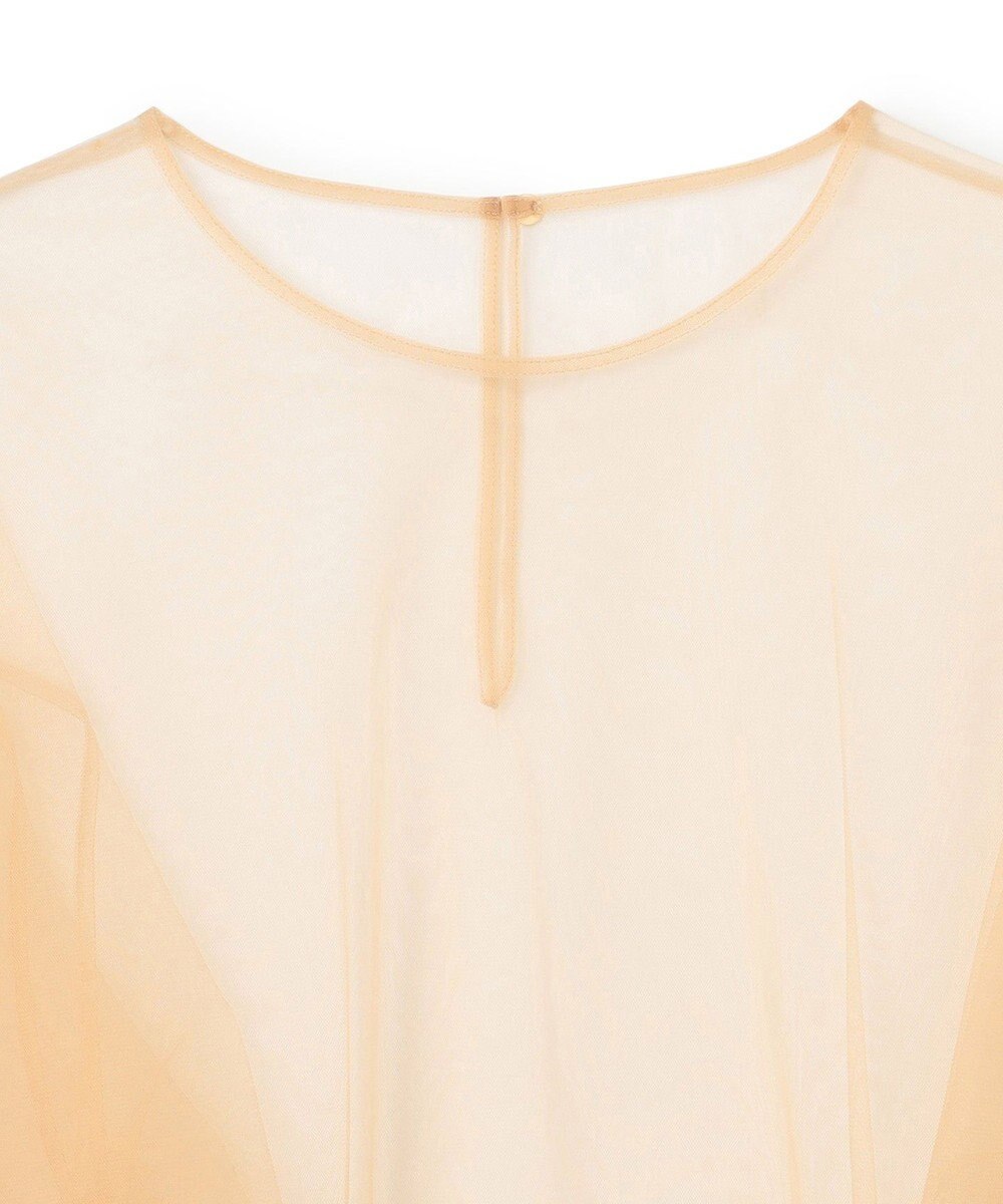 BEIGE， 【洗える・Oggi 6月号掲載】SILENE / オーバーサイズチュールブラウス 