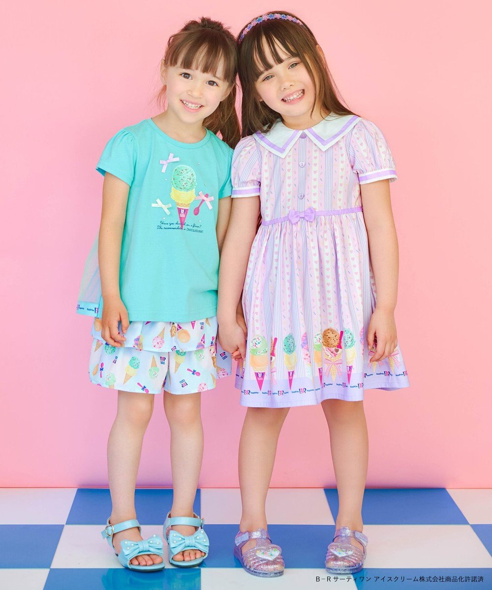 ANY KIDS 【any FAM×サーティワン アイスクリーム】うしろひらひらTシャツ 