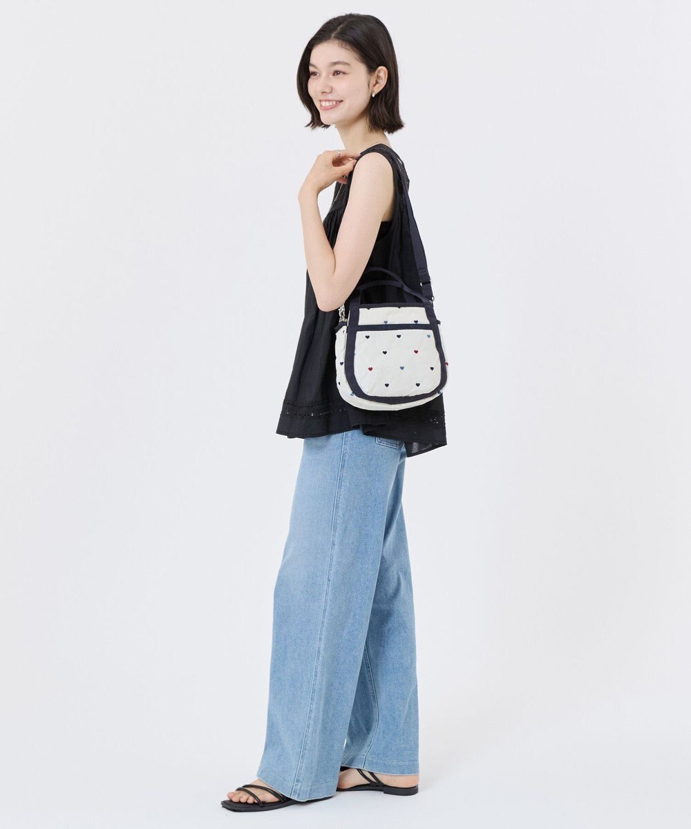 LeSportsac SMALL JENNI/トリコロールハートエンブロイダリー 