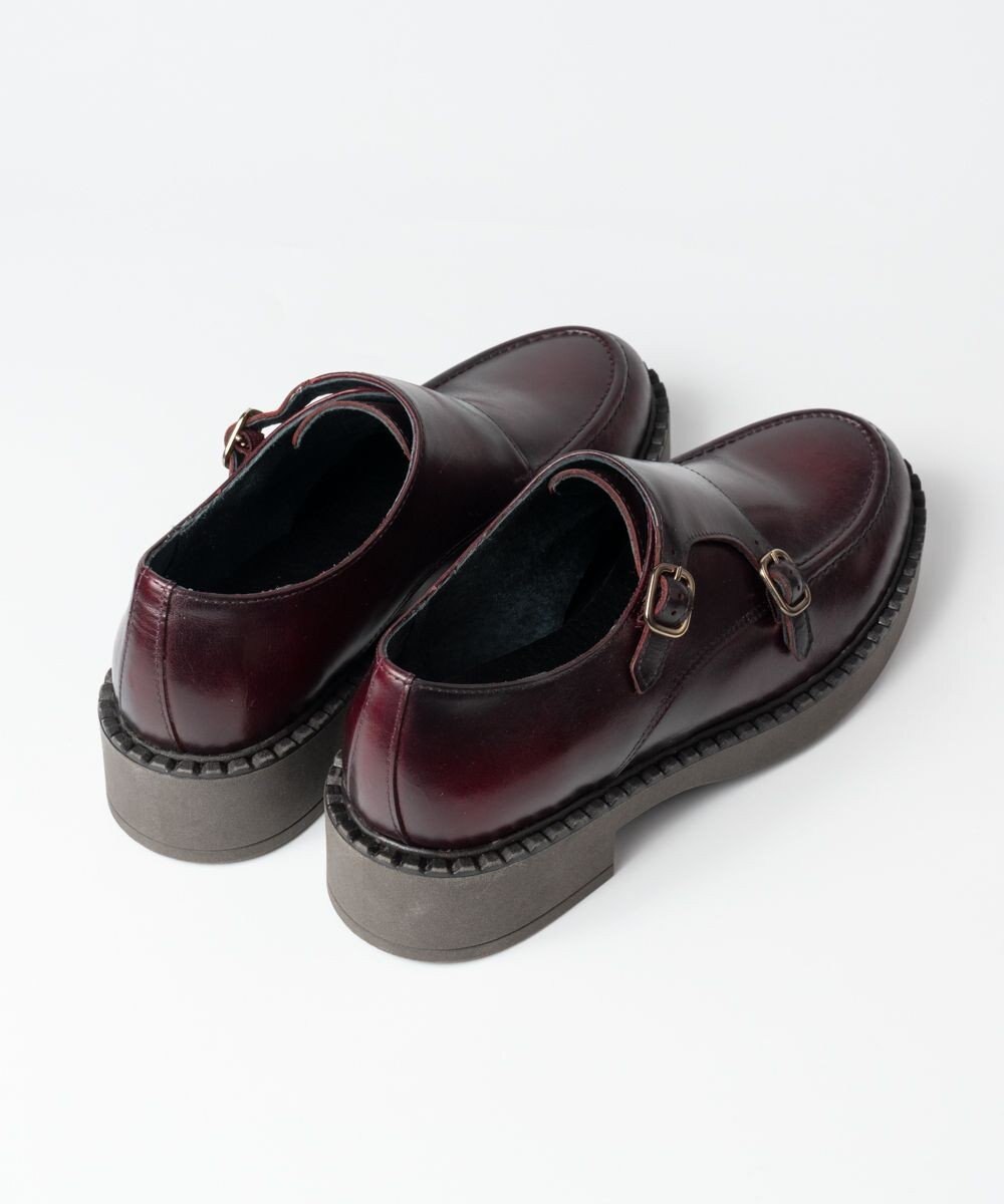 BONTRE 【BONTRE/ボントレ】厚底ダブルモンクシューズ 