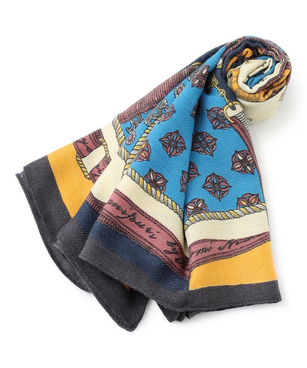 23区 manipuri ウール シルク ストール 