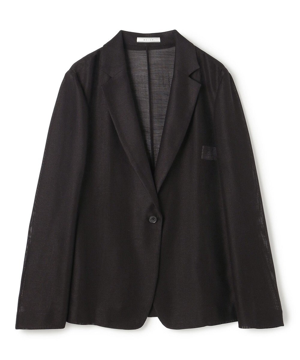 BEIGE， LIATRIS / シアー テーラードジャケット 